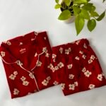 COLLAR PYJAMA SET - M