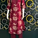 VERTICAN SILK KURTI TOP & BOTTOM