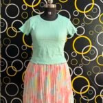 PLEATED SKIRT SET - M