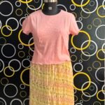 PLEATED SKIRT SET - L